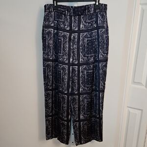 Simply Vera Vera Wang Wide Leg Pants Size 12 Paisley